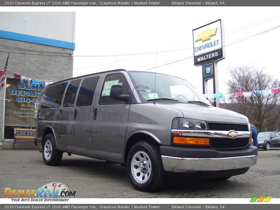 2010 Chevrolet Express LT 1500 AWD Passenger Van Graystone Metallic / Medium Pewter Photo #3