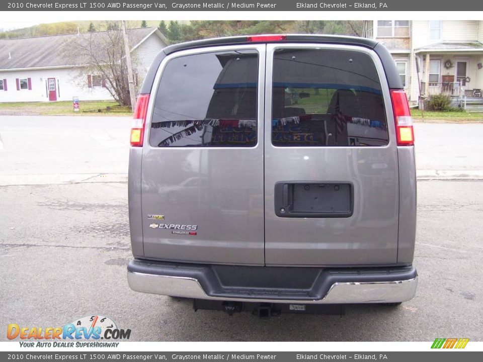 2010 Chevrolet Express LT 1500 AWD Passenger Van Graystone Metallic / Medium Pewter Photo #6
