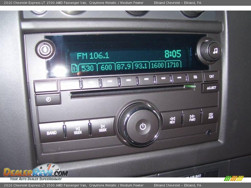 2010 Chevrolet Express LT 1500 AWD Passenger Van Graystone Metallic / Medium Pewter Photo #29