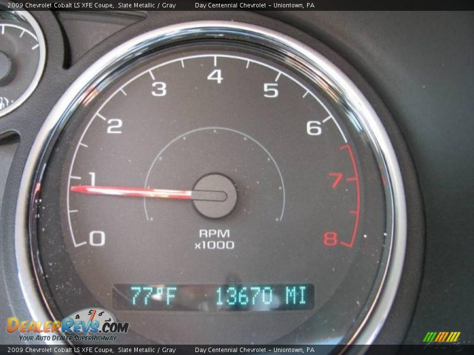 2009 Chevrolet Cobalt LS XFE Coupe Slate Metallic / Gray Photo #15