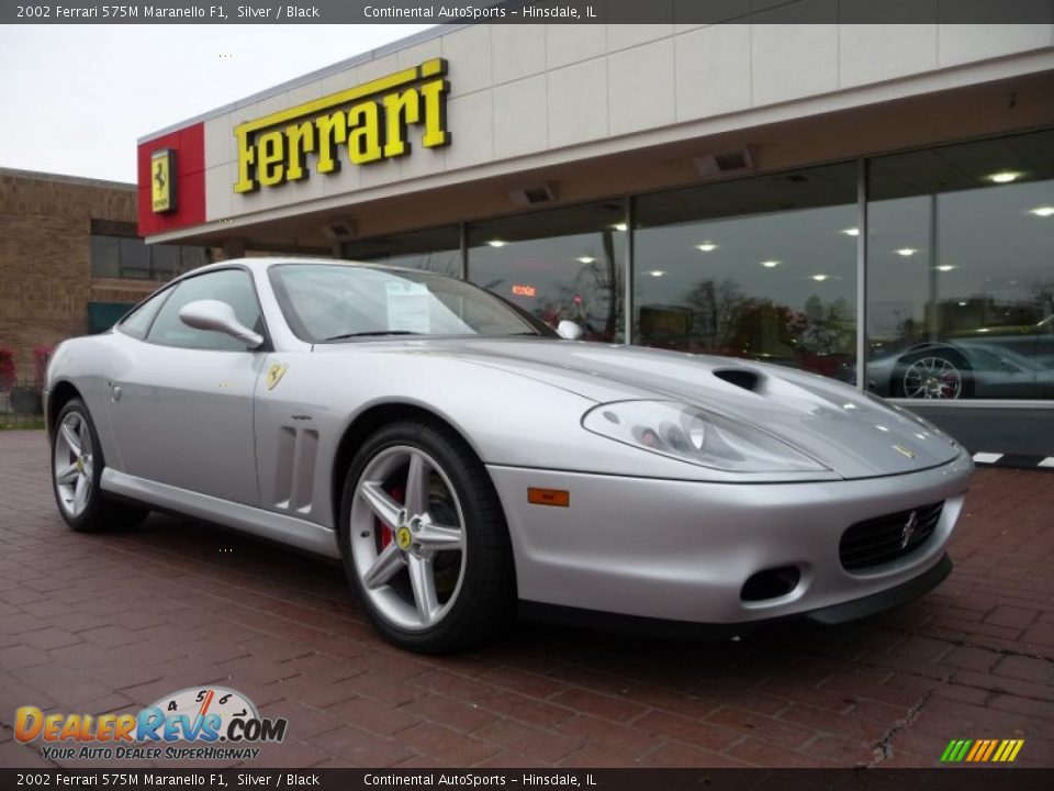 2002 Ferrari 575M Maranello F1 Silver / Black Photo #1