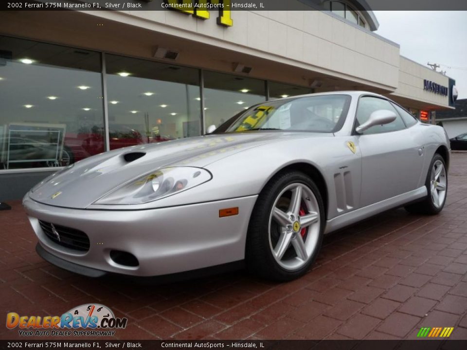 2002 Ferrari 575M Maranello F1 Silver / Black Photo #5