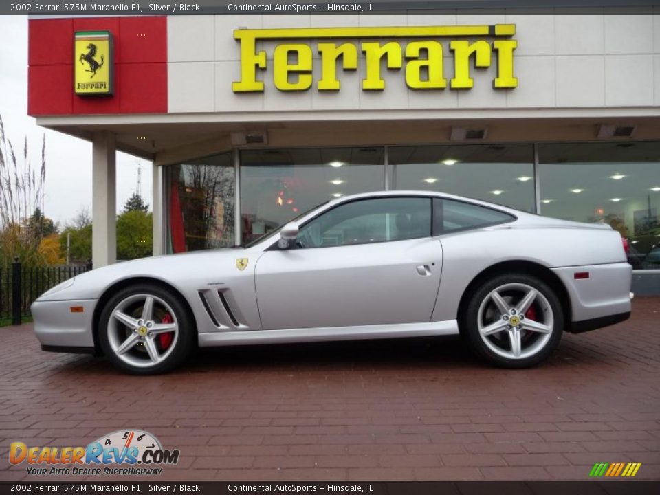 2002 Ferrari 575M Maranello F1 Silver / Black Photo #6