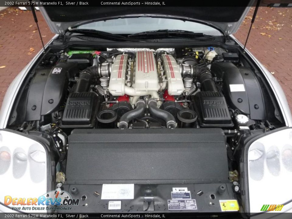 2002 Ferrari 575M Maranello F1 Silver / Black Photo #9