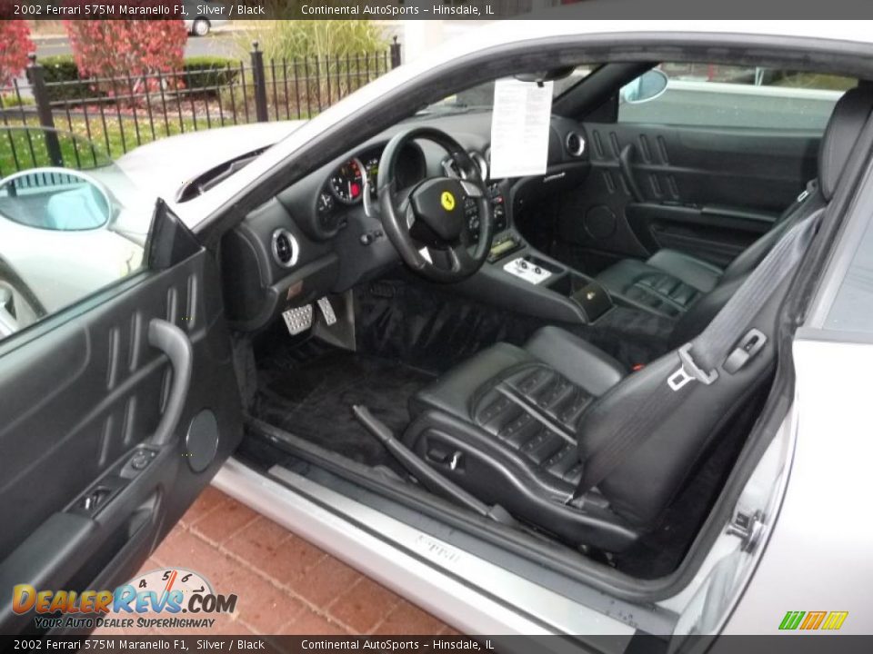 2002 Ferrari 575M Maranello F1 Silver / Black Photo #12
