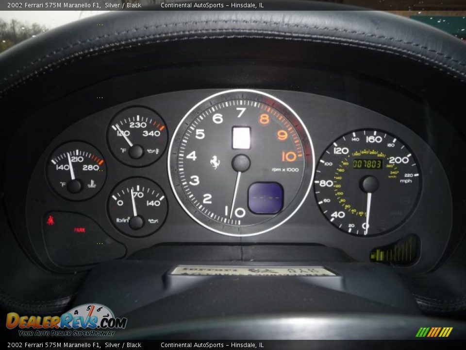 2002 Ferrari 575M Maranello F1 Silver / Black Photo #16