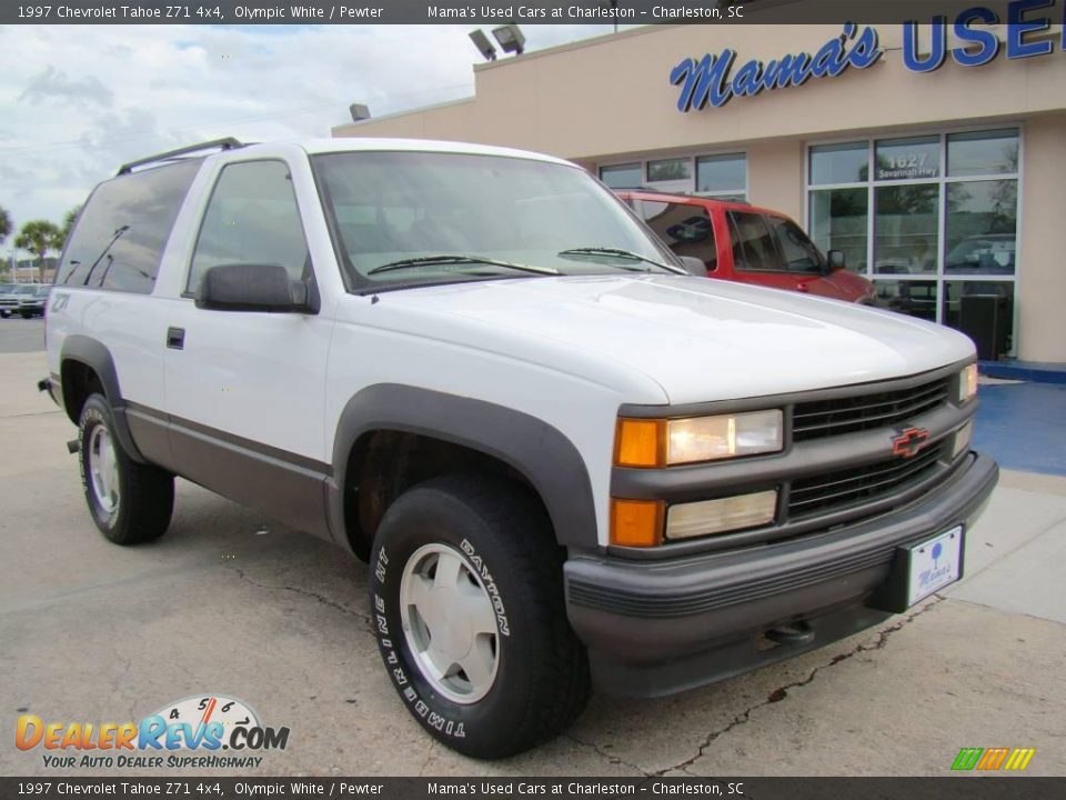 1997 Chevrolet Tahoe Z71 4x4 Olympic White / Pewter Photo #2
