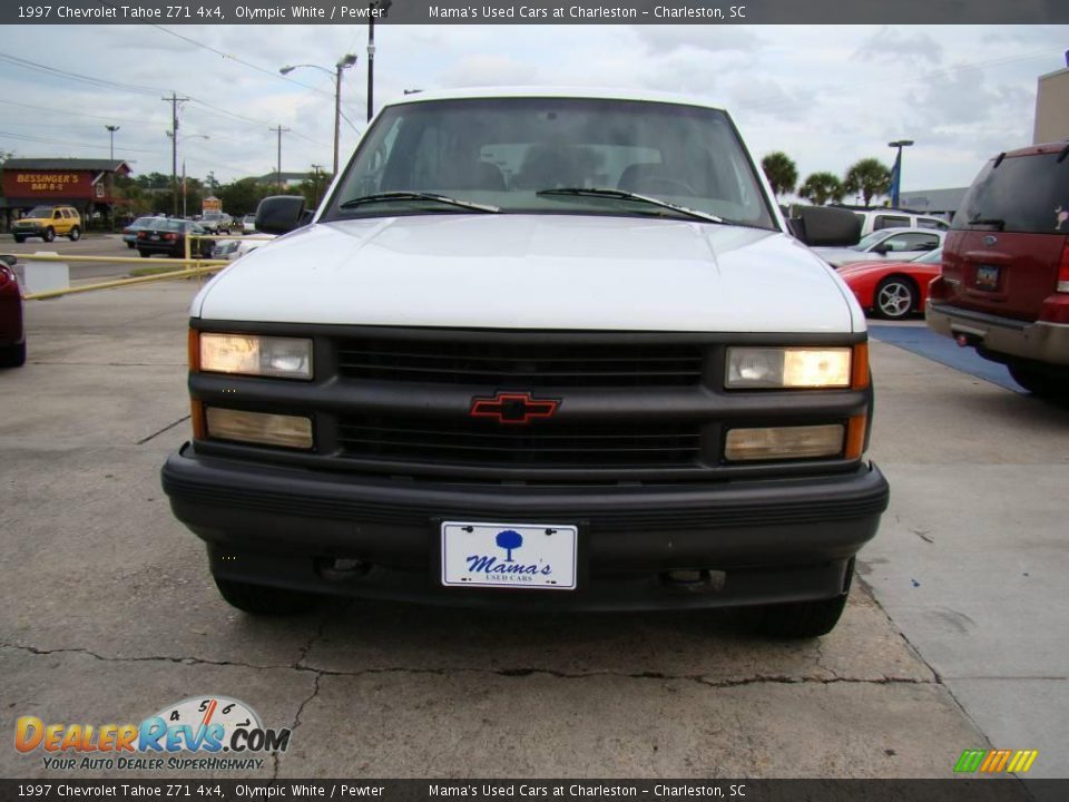 1997 Chevrolet Tahoe Z71 4x4 Olympic White / Pewter Photo #3