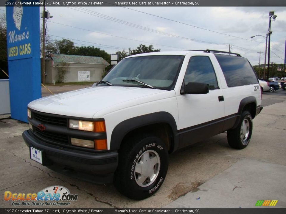 1997 Chevrolet Tahoe Z71 4x4 Olympic White / Pewter Photo #4