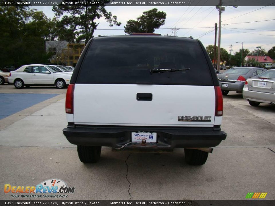 1997 Chevrolet Tahoe Z71 4x4 Olympic White / Pewter Photo #7