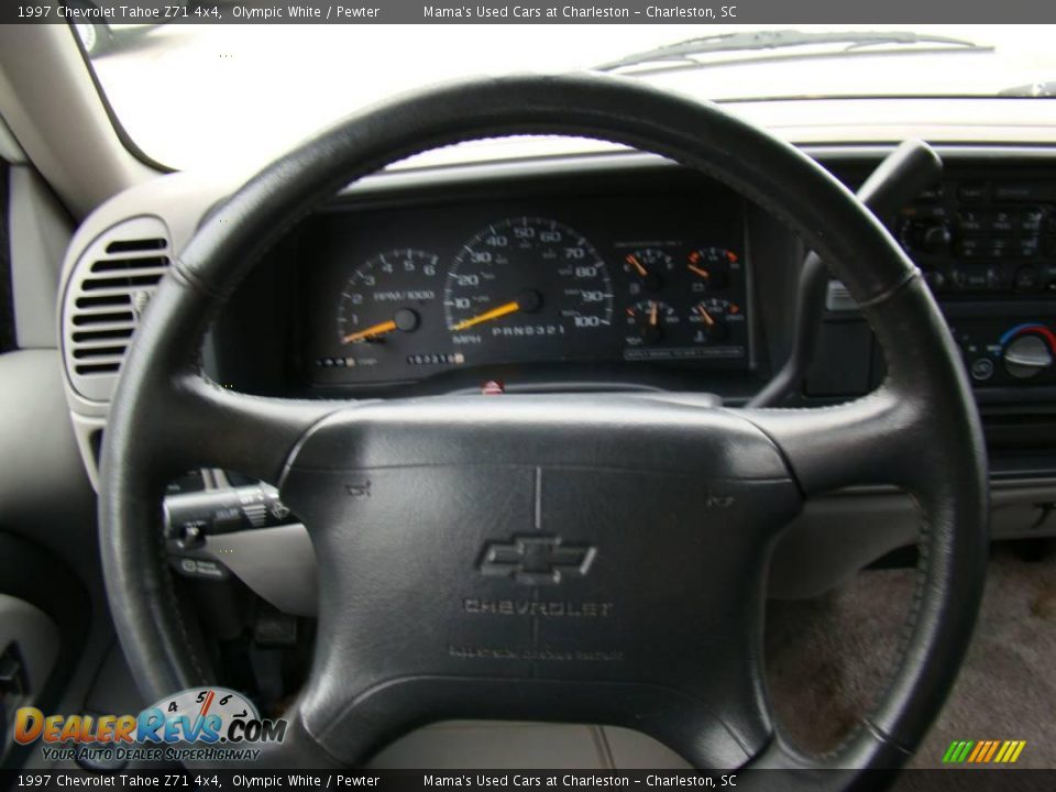 1997 Chevrolet Tahoe Z71 4x4 Olympic White / Pewter Photo #16
