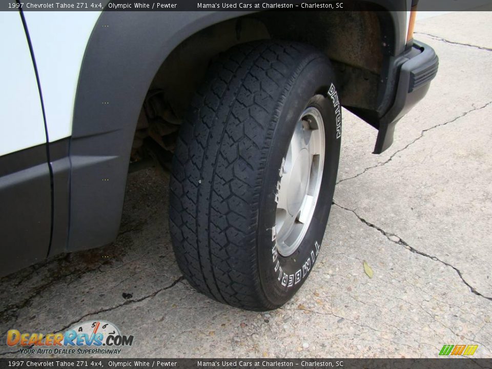1997 Chevrolet Tahoe Z71 4x4 Olympic White / Pewter Photo #20