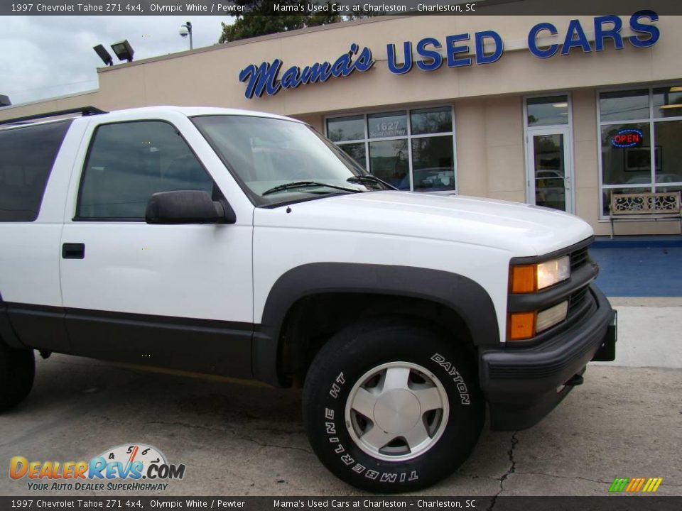 1997 Chevrolet Tahoe Z71 4x4 Olympic White / Pewter Photo #21