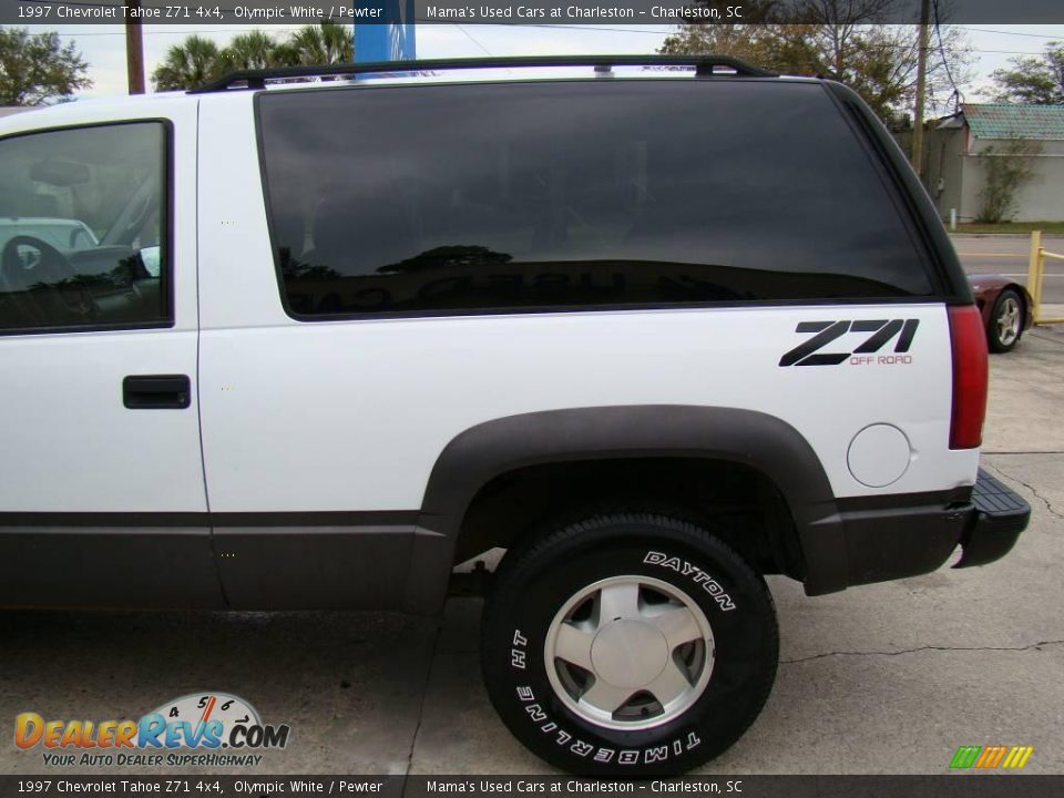 1997 Chevrolet Tahoe Z71 4x4 Olympic White / Pewter Photo #23