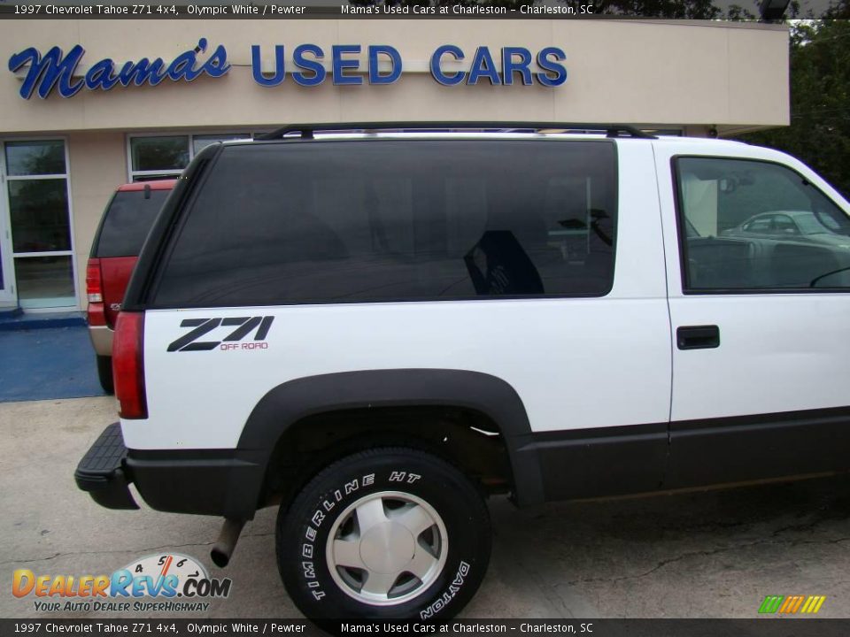 1997 Chevrolet Tahoe Z71 4x4 Olympic White / Pewter Photo #24