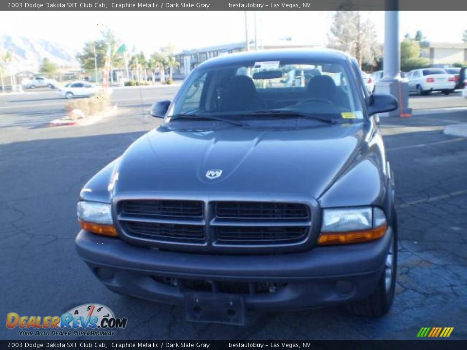 2003 Dodge Dakota SXT Club Cab Graphite Metallic / Dark Slate Gray Photo #6
