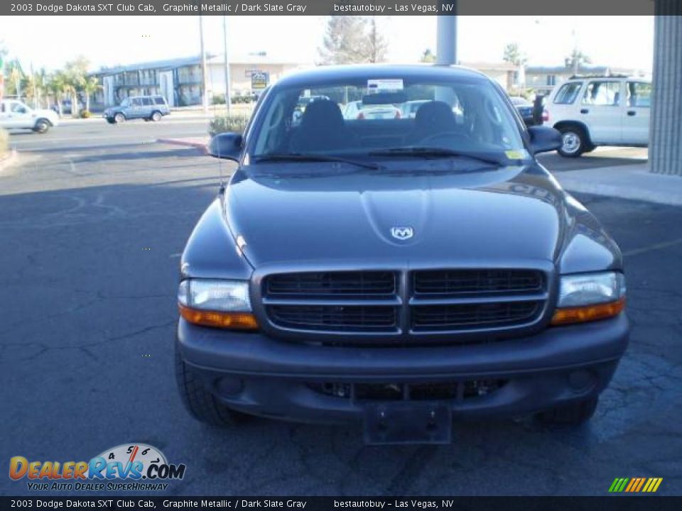 2003 Dodge Dakota SXT Club Cab Graphite Metallic / Dark Slate Gray Photo #8