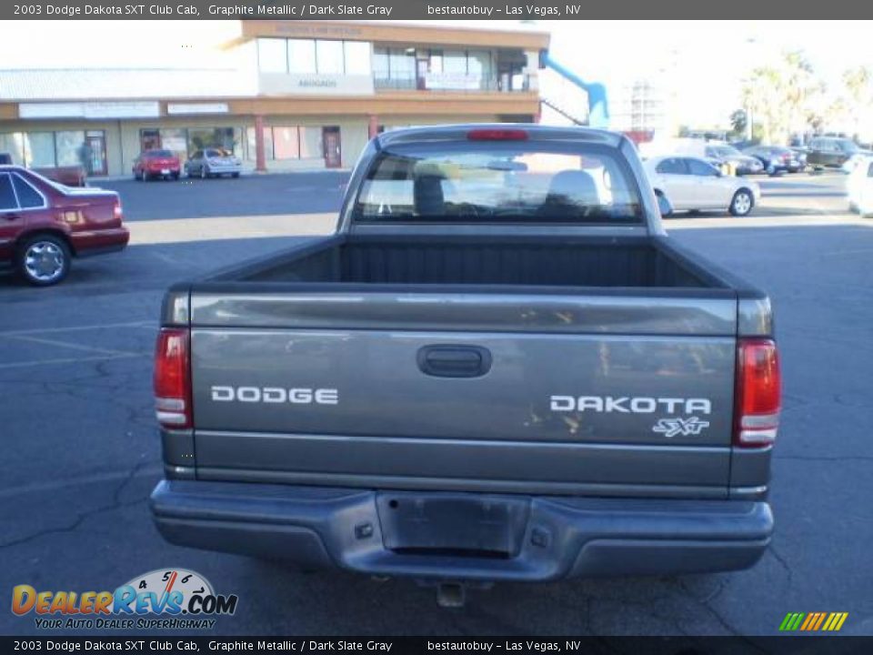 2003 Dodge Dakota SXT Club Cab Graphite Metallic / Dark Slate Gray Photo #16