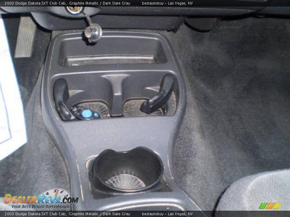 2003 Dodge Dakota SXT Club Cab Graphite Metallic / Dark Slate Gray Photo #27
