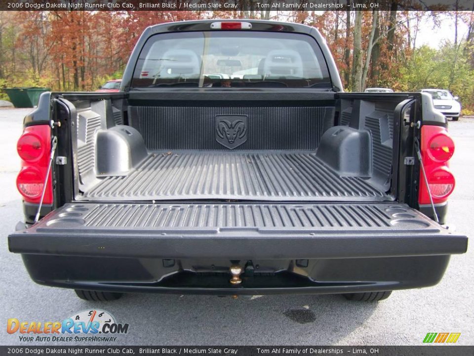 2006 Dodge Dakota Night Runner Club Cab Brilliant Black / Medium Slate Gray Photo #7