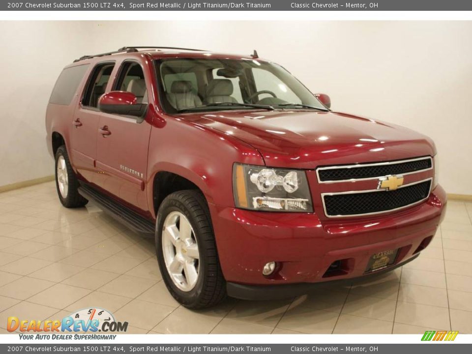 2007 Chevrolet Suburban 1500 LTZ 4x4 Sport Red Metallic / Light Titanium/Dark Titanium Photo #1