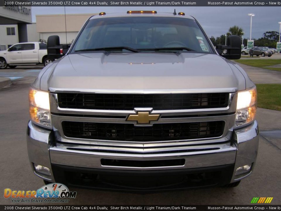 2008 Chevrolet Silverado 3500HD LTZ Crew Cab 4x4 Dually Silver Birch Metallic / Light Titanium/Dark Titanium Photo #8