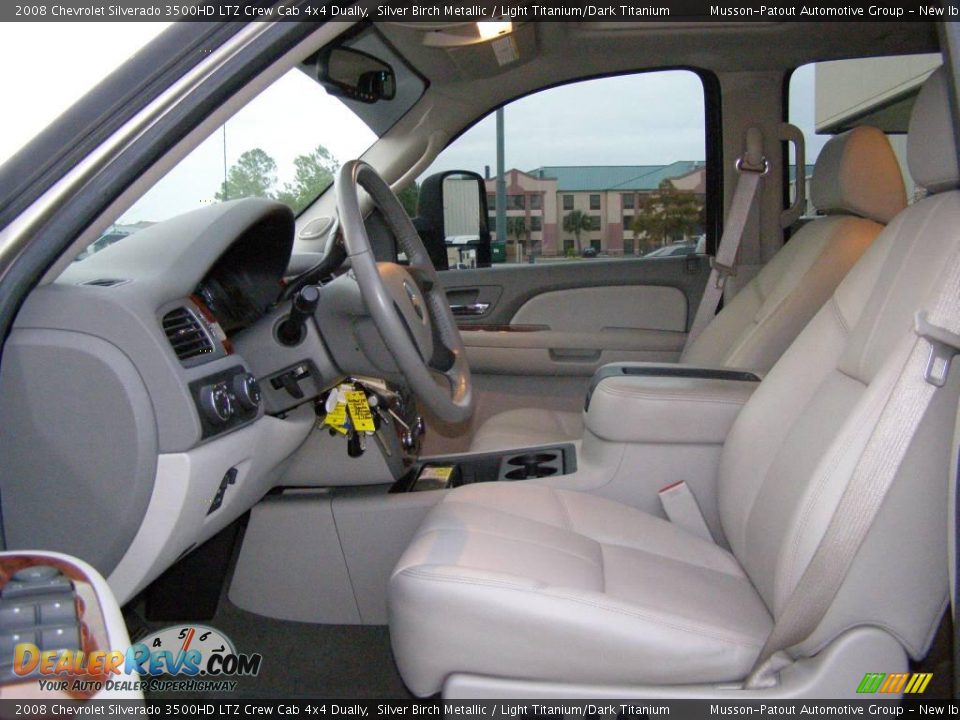 2008 Chevrolet Silverado 3500HD LTZ Crew Cab 4x4 Dually Silver Birch Metallic / Light Titanium/Dark Titanium Photo #9
