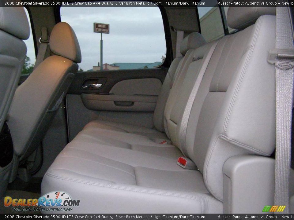 2008 Chevrolet Silverado 3500HD LTZ Crew Cab 4x4 Dually Silver Birch Metallic / Light Titanium/Dark Titanium Photo #10