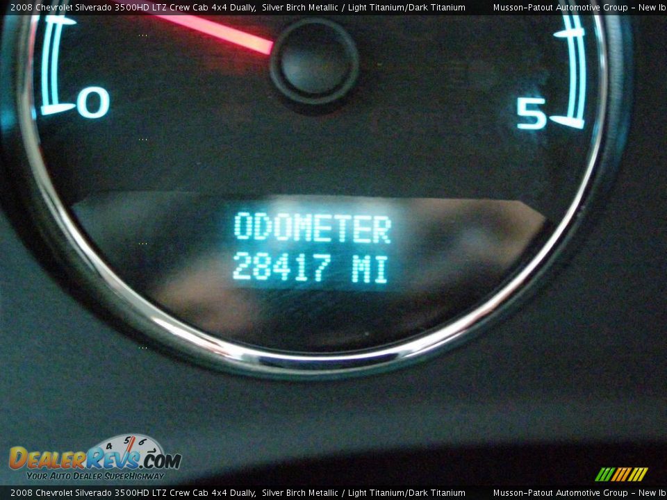 2008 Chevrolet Silverado 3500HD LTZ Crew Cab 4x4 Dually Silver Birch Metallic / Light Titanium/Dark Titanium Photo #14