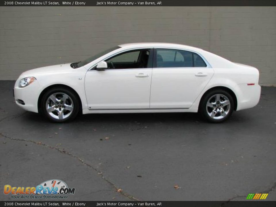 2008 Chevrolet Malibu LT Sedan White / Ebony Photo #1