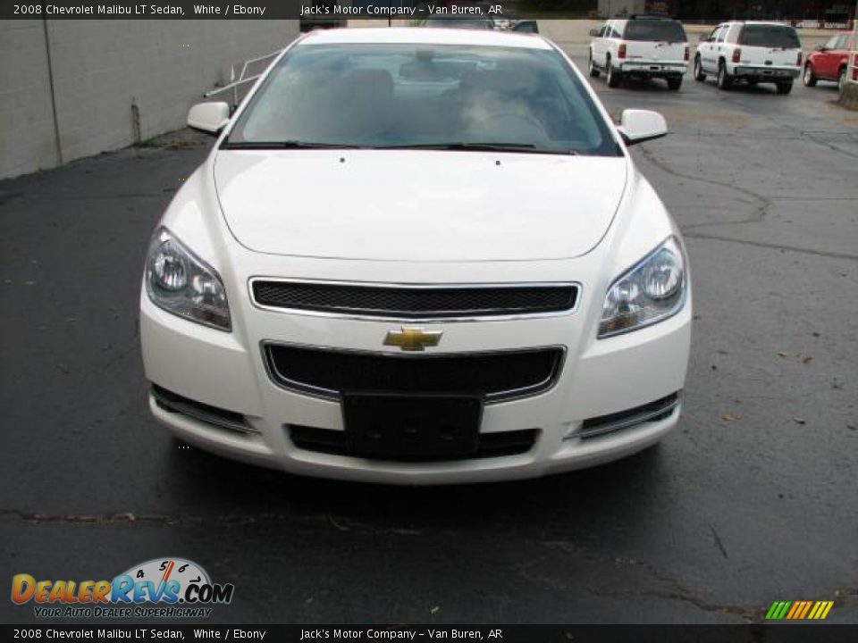 2008 Chevrolet Malibu LT Sedan White / Ebony Photo #3