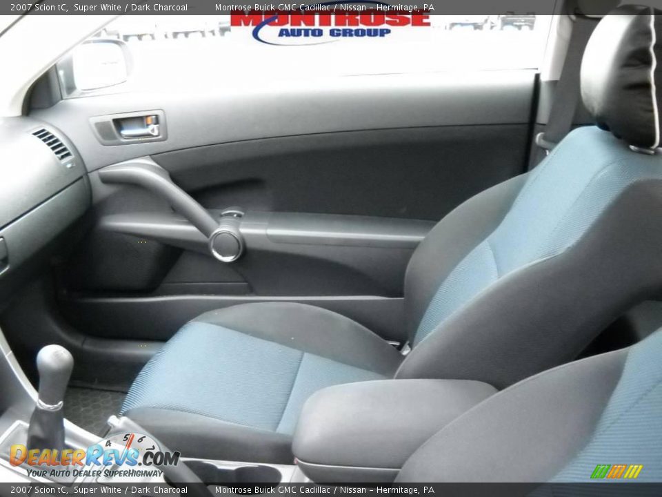 2007 Scion tC Super White / Dark Charcoal Photo #10