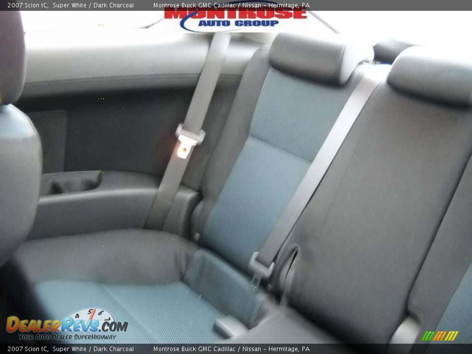 2007 Scion tC Super White / Dark Charcoal Photo #12