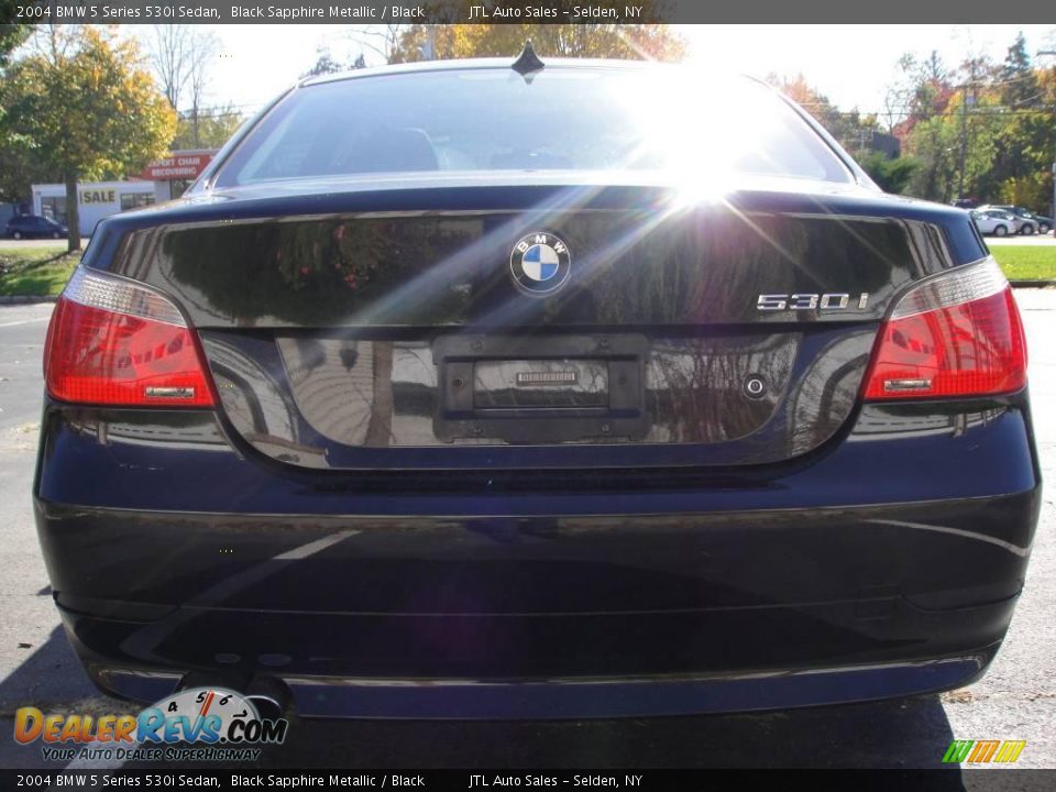 2004 BMW 5 Series 530i Sedan Black Sapphire Metallic / Black Photo #4