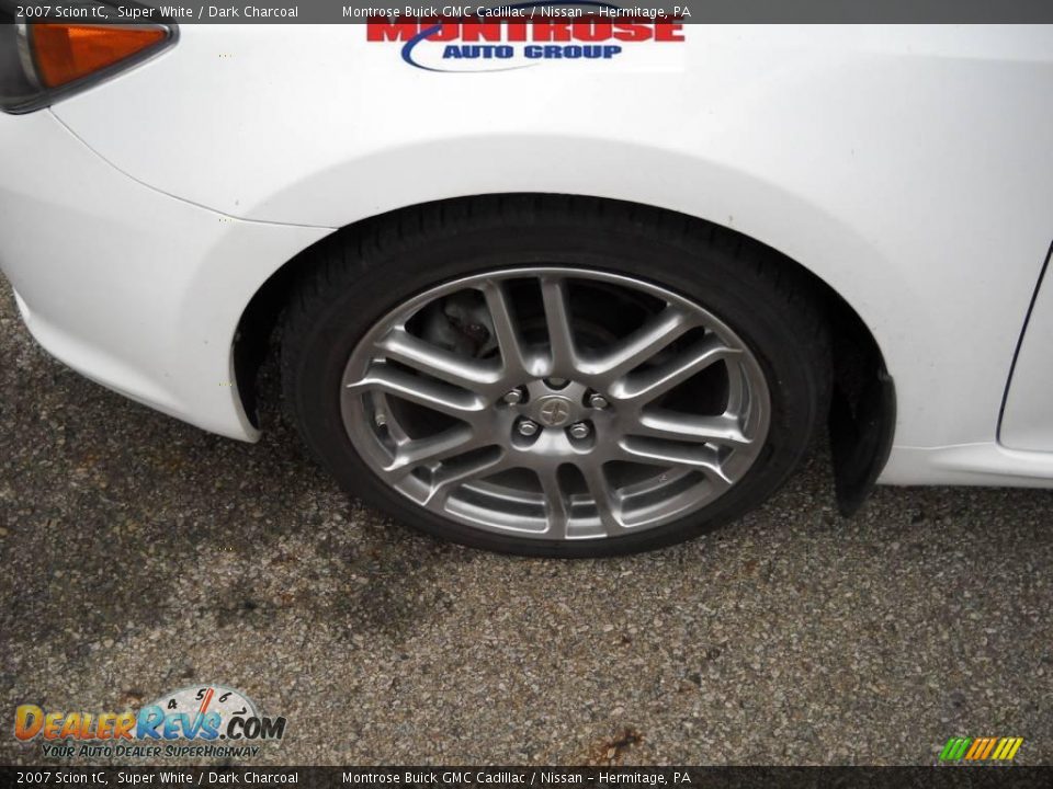 2007 Scion tC Super White / Dark Charcoal Photo #16