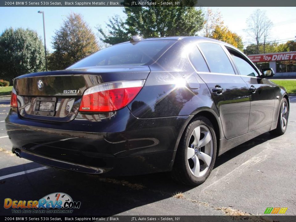 2004 BMW 5 Series 530i Sedan Black Sapphire Metallic / Black Photo #5