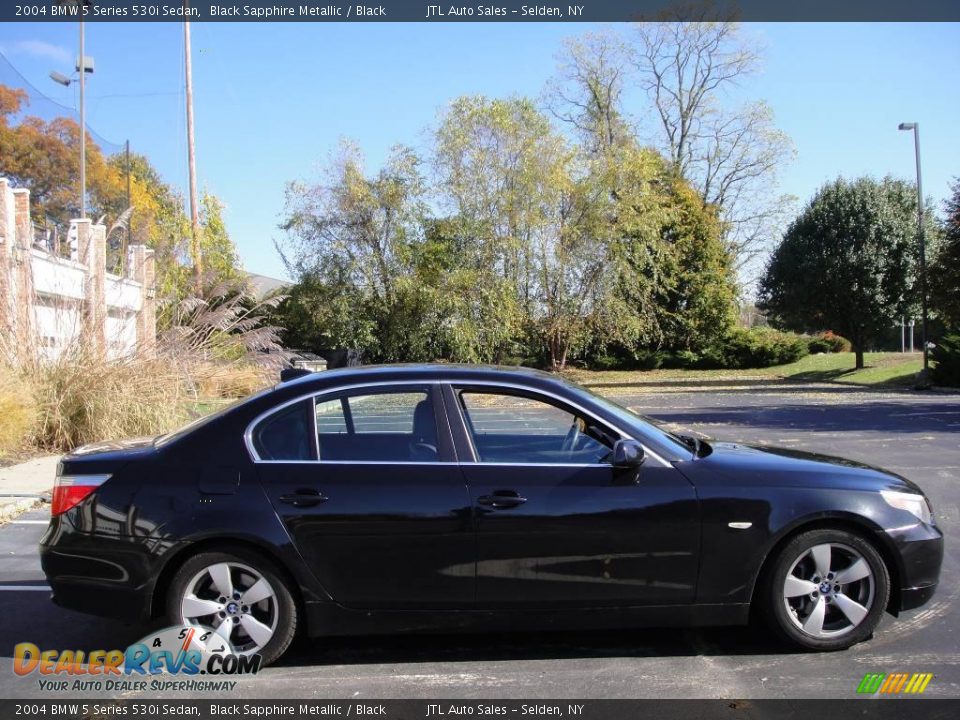 2004 BMW 5 Series 530i Sedan Black Sapphire Metallic / Black Photo #6