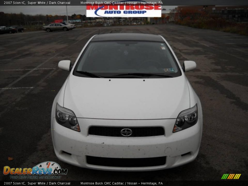 2007 Scion tC Super White / Dark Charcoal Photo #19