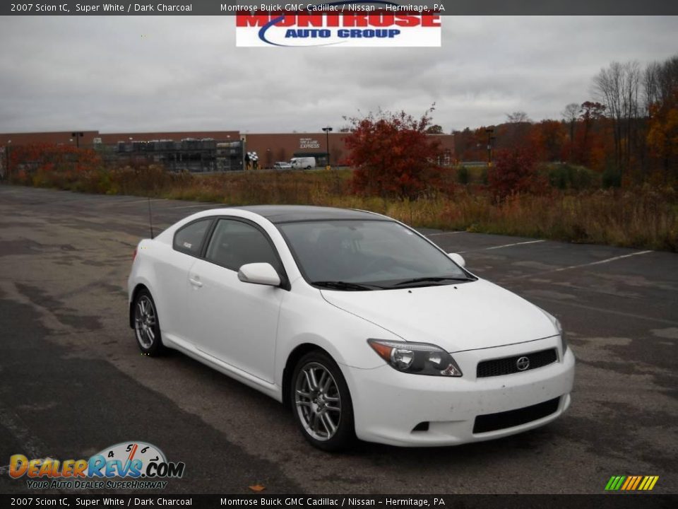 2007 Scion tC Super White / Dark Charcoal Photo #20