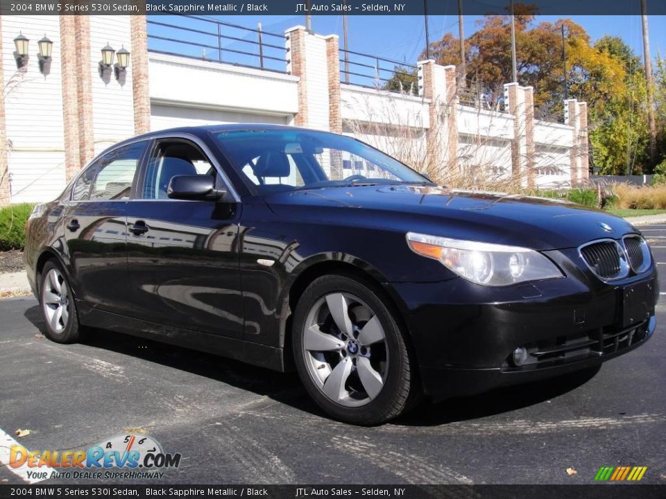 2004 BMW 5 Series 530i Sedan Black Sapphire Metallic / Black Photo #7