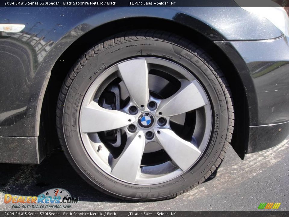 2004 BMW 5 Series 530i Sedan Black Sapphire Metallic / Black Photo #8