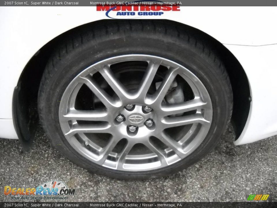 2007 Scion tC Super White / Dark Charcoal Photo #22