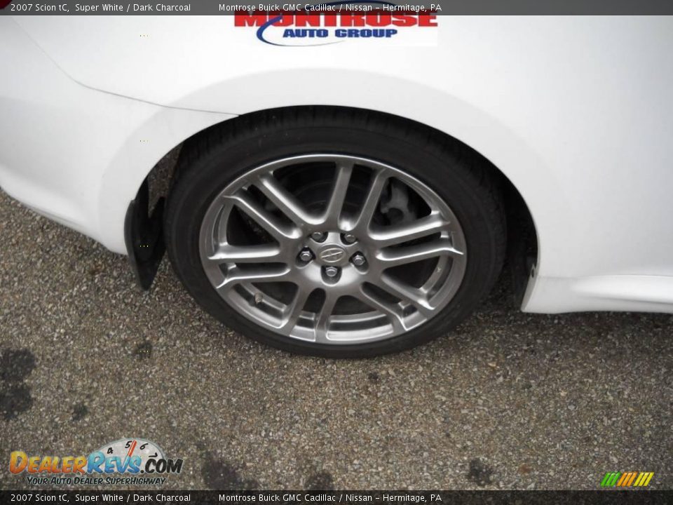 2007 Scion tC Super White / Dark Charcoal Photo #24