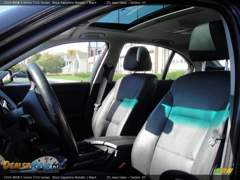 2004 BMW 5 Series 530i Sedan Black Sapphire Metallic / Black Photo #10