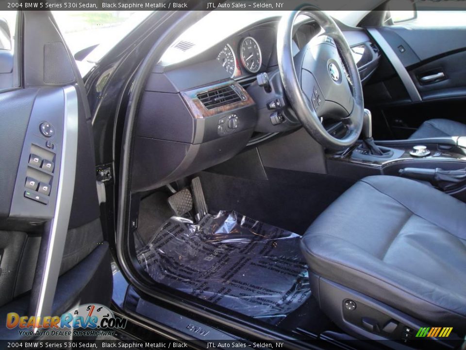2004 BMW 5 Series 530i Sedan Black Sapphire Metallic / Black Photo #11
