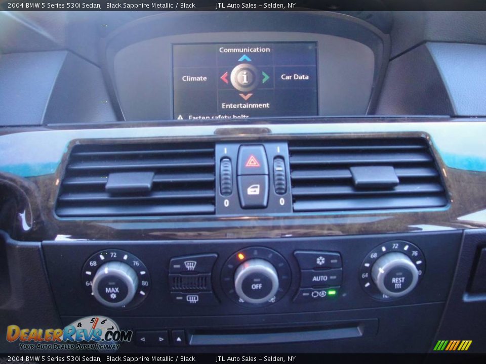 2004 BMW 5 Series 530i Sedan Black Sapphire Metallic / Black Photo #14
