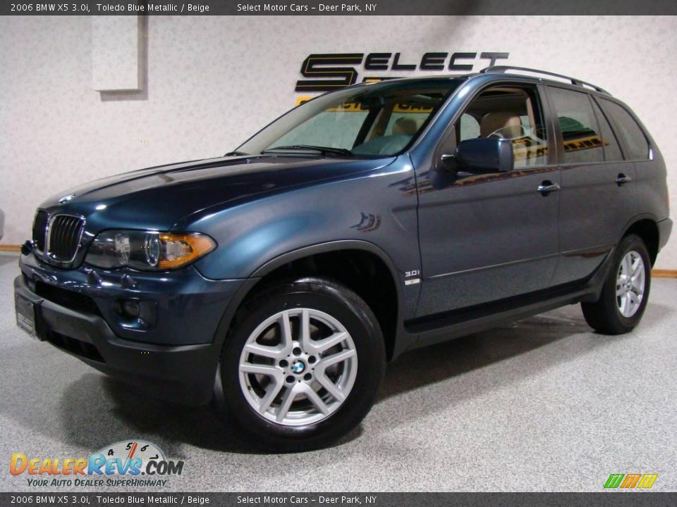 2006 BMW X5 3.0i Toledo Blue Metallic / Beige Photo #1