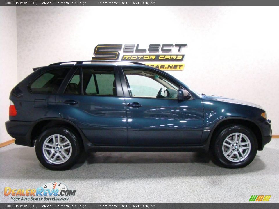 2006 BMW X5 3.0i Toledo Blue Metallic / Beige Photo #4