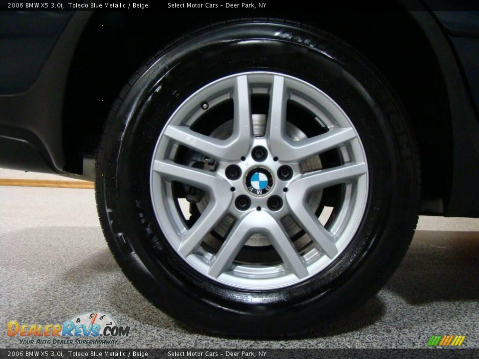 2006 BMW X5 3.0i Toledo Blue Metallic / Beige Photo #7