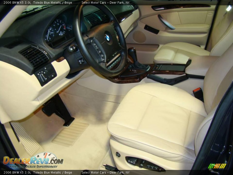 2006 BMW X5 3.0i Toledo Blue Metallic / Beige Photo #8